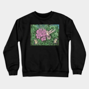 Pen and ink Hummingbird Crewneck Sweatshirt